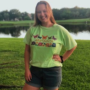 🔆Bright Green Jamaica Thrifted Tee🔆